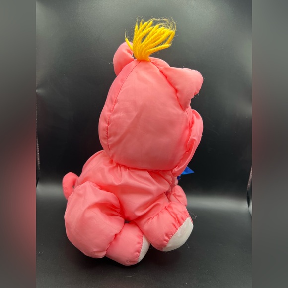 Fisher Price Puffalump Pink Blue Ribbon Pig Prize Winning Vintage 90s Barnyard - Picture 2 of 16